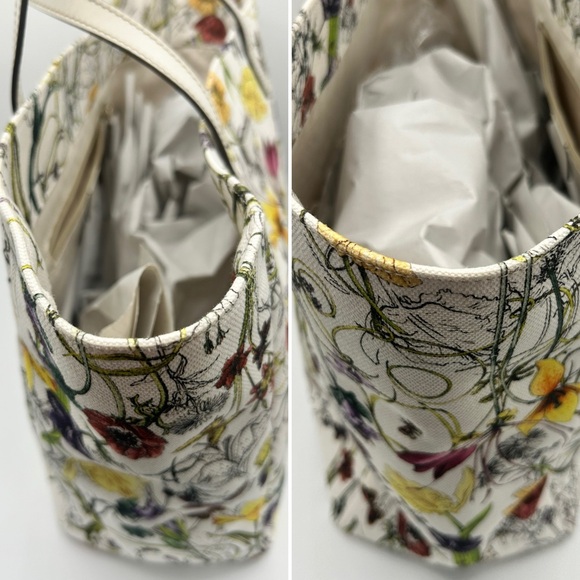 🌷 Gucci Flora Canvas Open Tote Floral - Picture 5 of 16